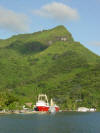 Huahine - the Taporo docked in Fare - 99K
