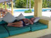 Jan's siesta at Careyes hotel (61K)