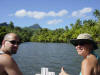 Raiatea - Paul & Michelle on jungle river ride - 72K